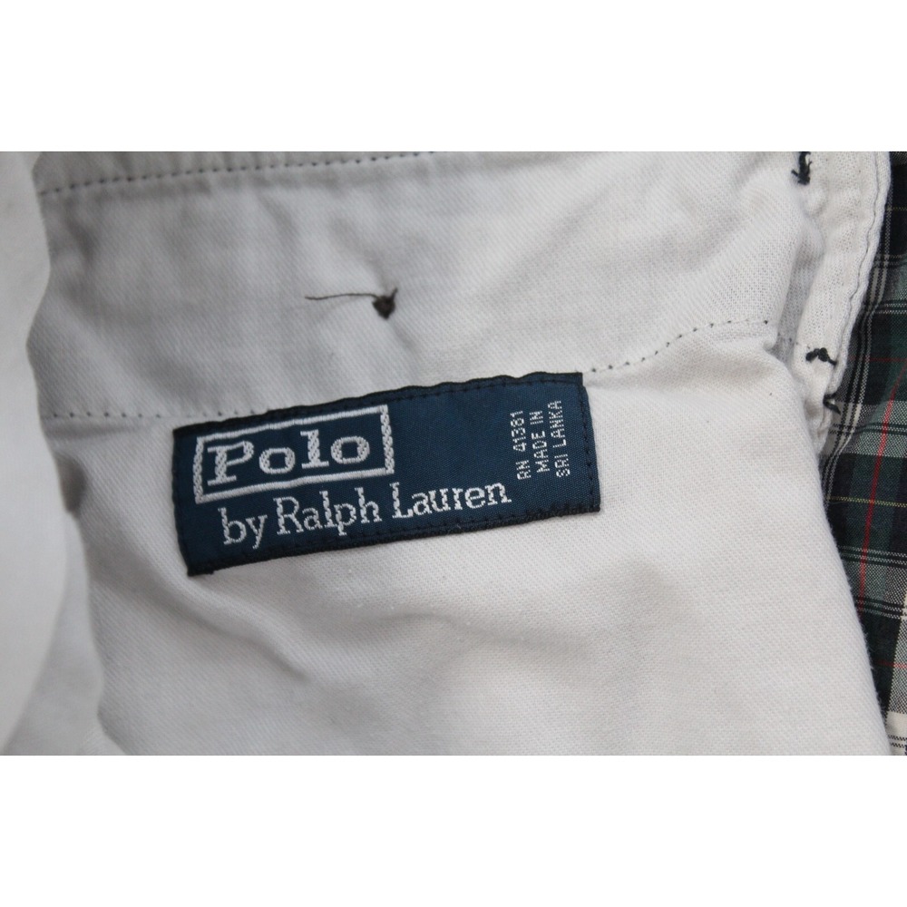 Polo Ralph Lauren‎ Chino Shorts Plaid Flat Front Classic Fit Mens Size 40 x 10" - Picture 3 of 8